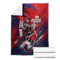 Personalized Taegeuk Warriors Korean Tiger Football Blanket South Korean Tiger Soccer Ball Flag