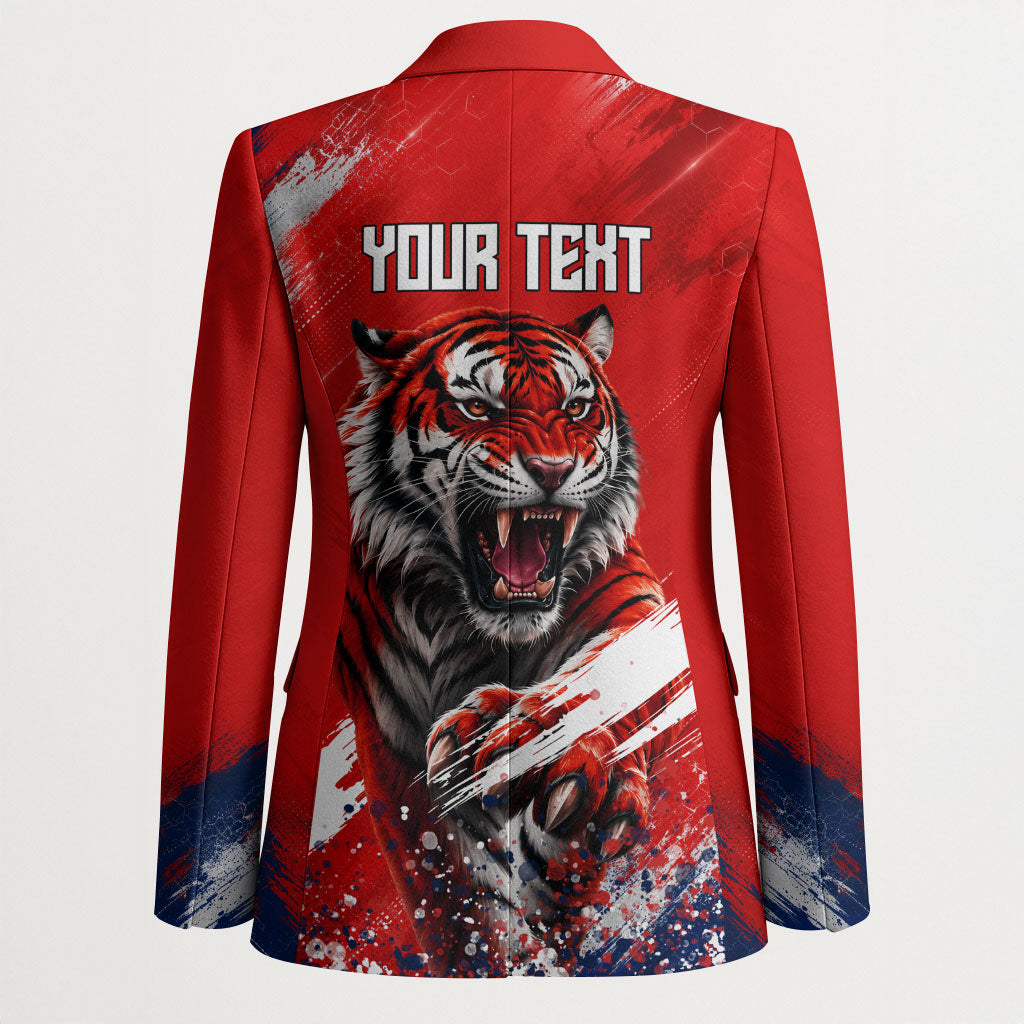 Personalized Taegeuk Warriors Korean Tiger Football Blazer South Korean Tiger Soccer Ball Flag