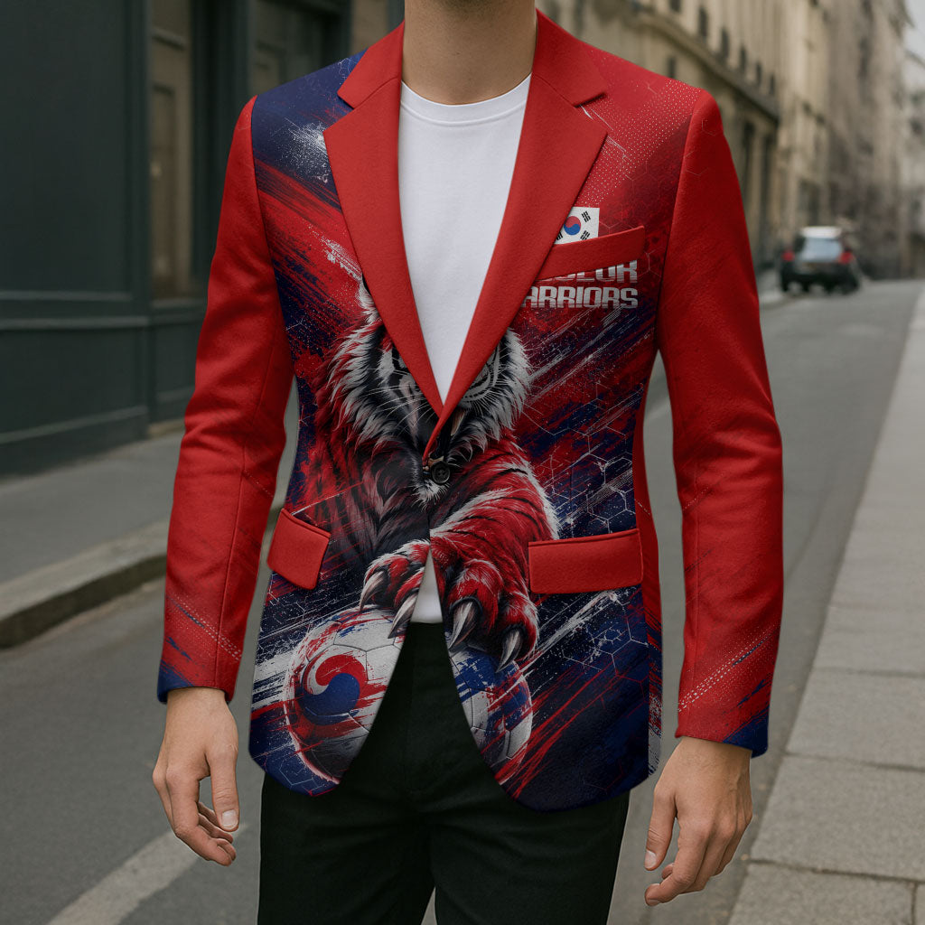 Personalized Taegeuk Warriors Korean Tiger Football Blazer South Korean Tiger Soccer Ball Flag