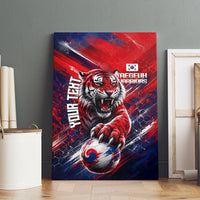 Personalized Taegeuk Warriors Korean Tiger Football Canvas Wall Art South Korean Tiger Soccer Ball Flag