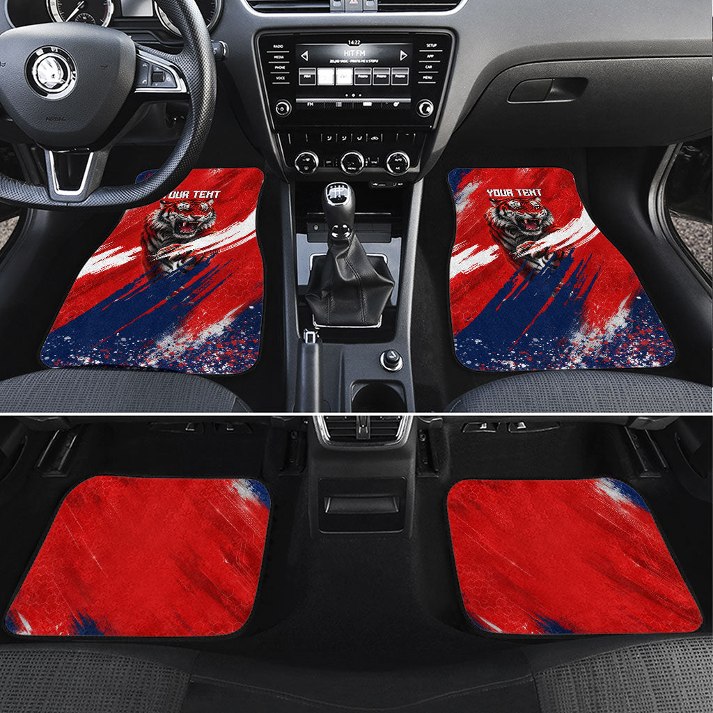 Personalized Taegeuk Warriors Korean Tiger Football Car Mats South Korean Tiger Soccer Ball Flag