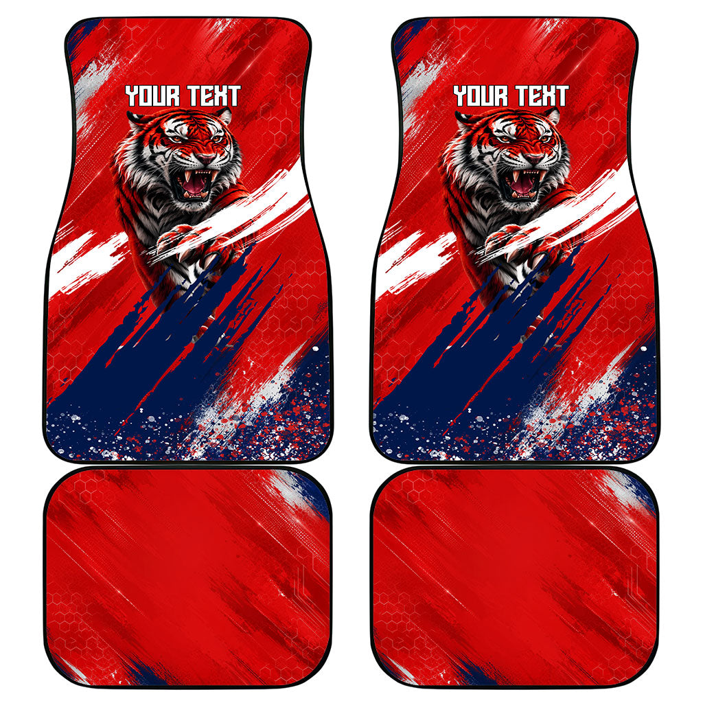 Personalized Taegeuk Warriors Korean Tiger Football Car Mats South Korean Tiger Soccer Ball Flag