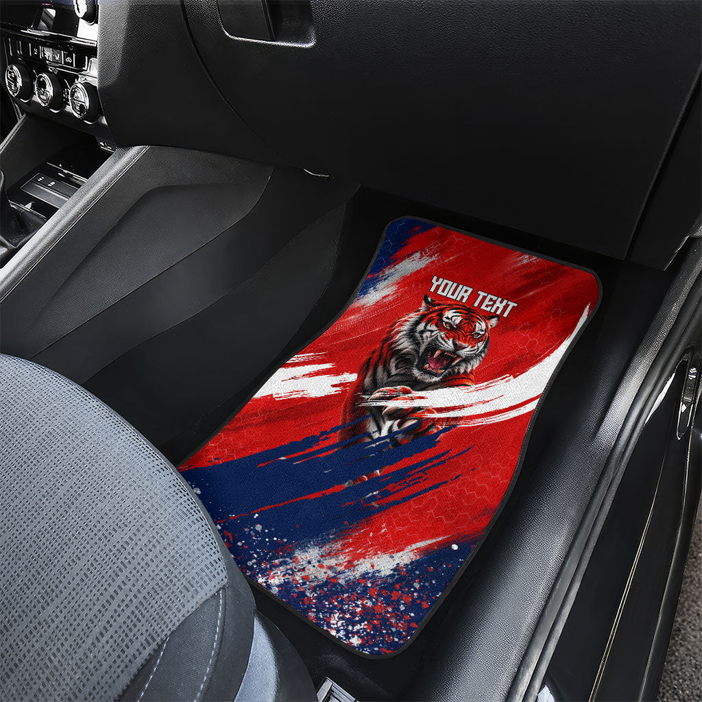 Personalized Taegeuk Warriors Korean Tiger Football Car Mats South Korean Tiger Soccer Ball Flag