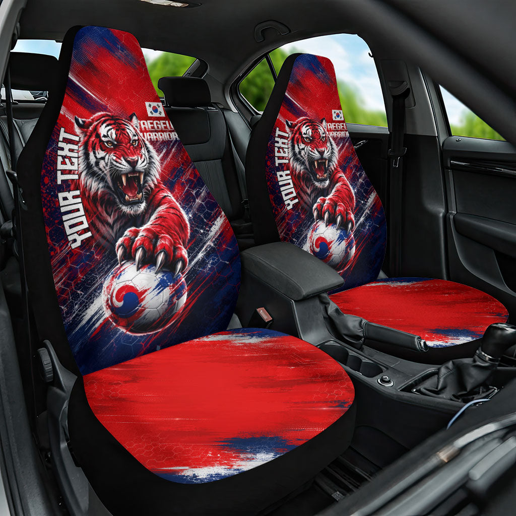 Personalized Taegeuk Warriors Korean Tiger Football Car Seat Cover South Korean Tiger Soccer Ball Flag