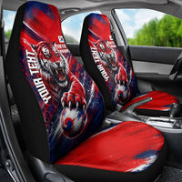 Personalized Taegeuk Warriors Korean Tiger Football Car Seat Cover South Korean Tiger Soccer Ball Flag