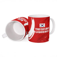 Personalized Taegeuk Warriors Korean Tiger Football Ceramic Mug South Korean Tiger Soccer Ball Flag