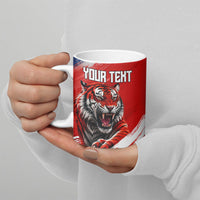 Personalized Taegeuk Warriors Korean Tiger Football Ceramic Mug South Korean Tiger Soccer Ball Flag