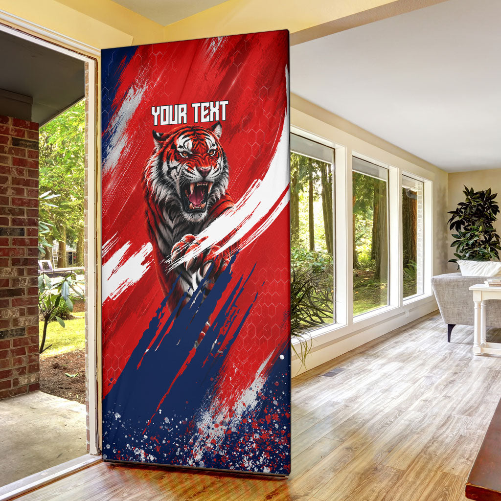Personalized Taegeuk Warriors Korean Tiger Football Door Cover South Korean Tiger Soccer Ball Flag