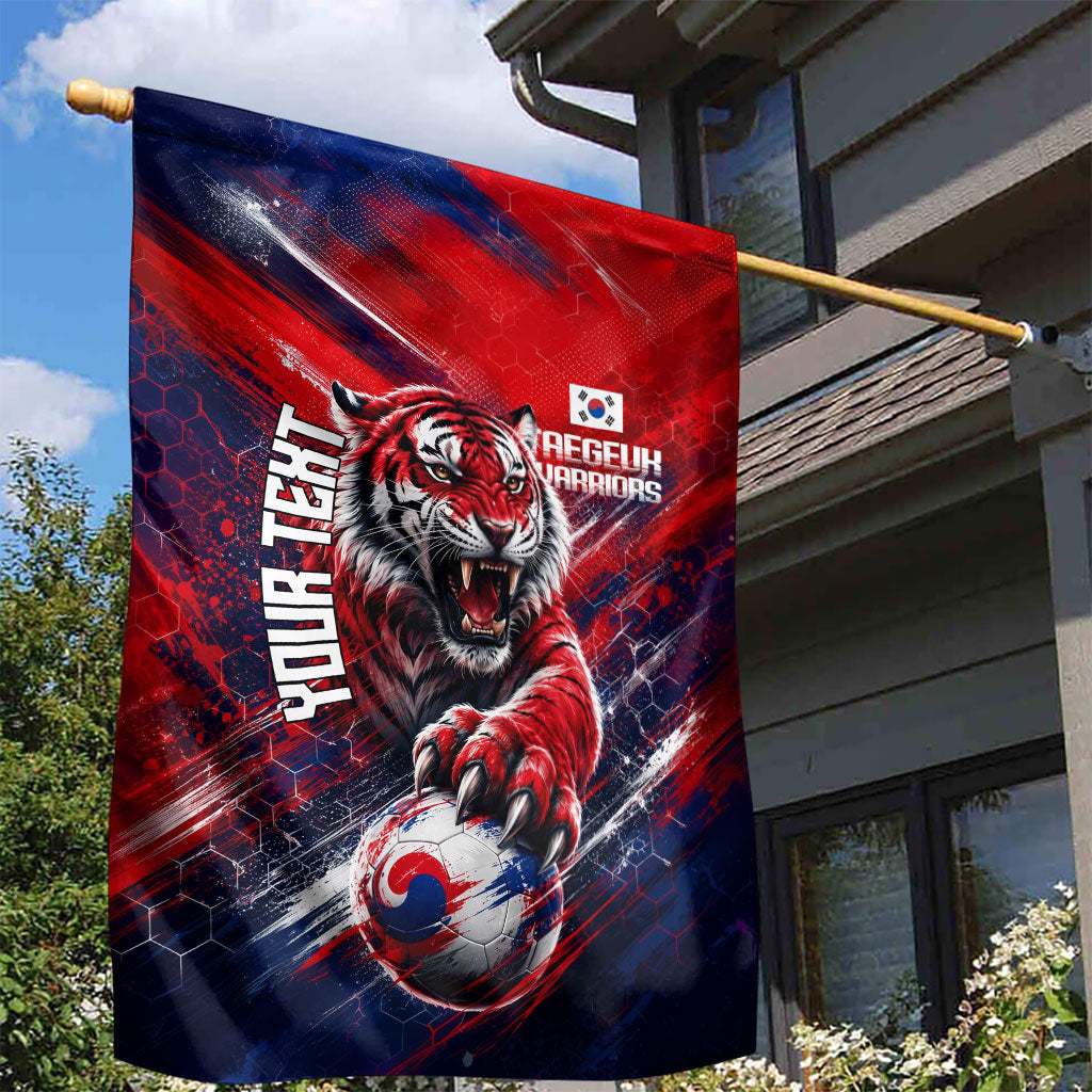 Personalized Taegeuk Warriors Korean Tiger Football Garden Flag South Korean Tiger Soccer Ball Flag