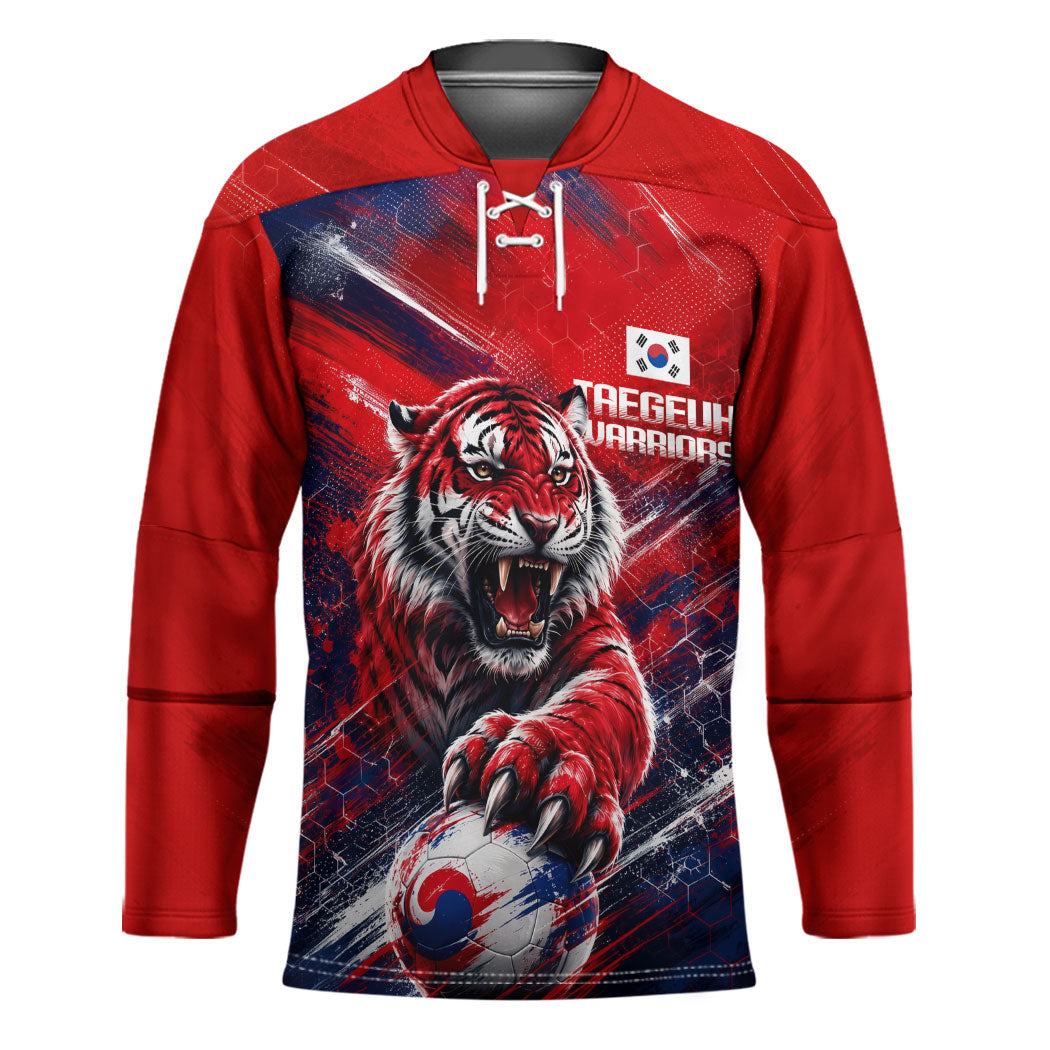 Personalized Taegeuk Warriors Korean Tiger Football Hockey Jersey South Korean Tiger Soccer Ball Flag