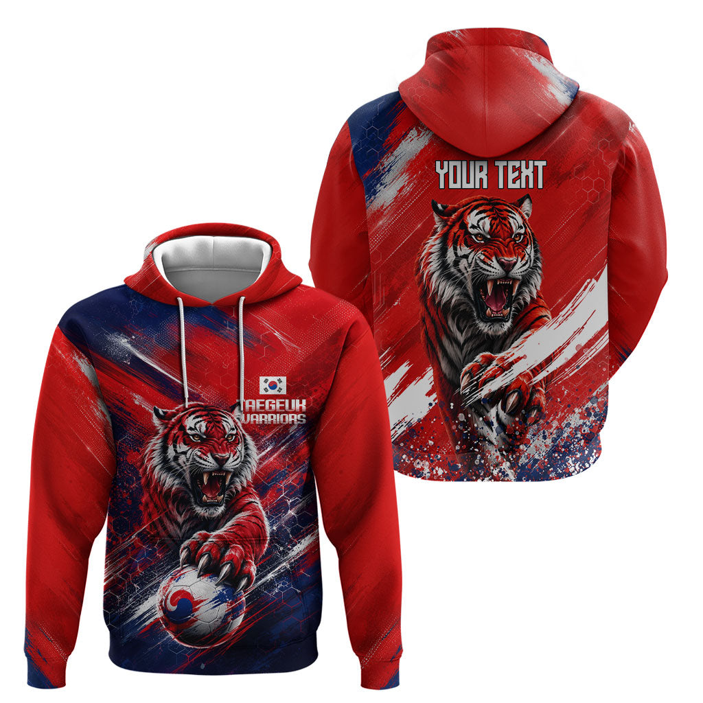 Personalized Taegeuk Warriors Korean Tiger Football Hoodie South Korean Tiger Soccer Ball Flag