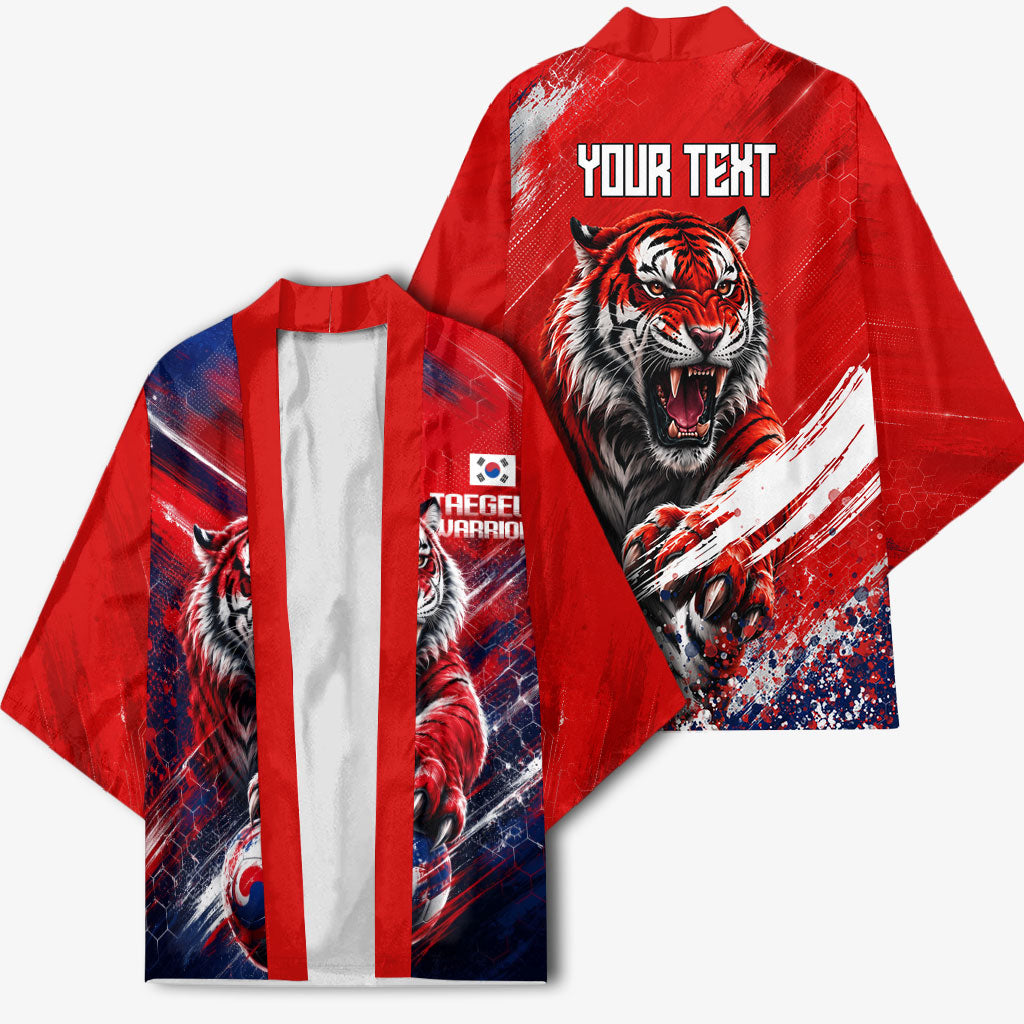Personalized Taegeuk Warriors Korean Tiger Football Kimono South Korean Tiger Soccer Ball Flag