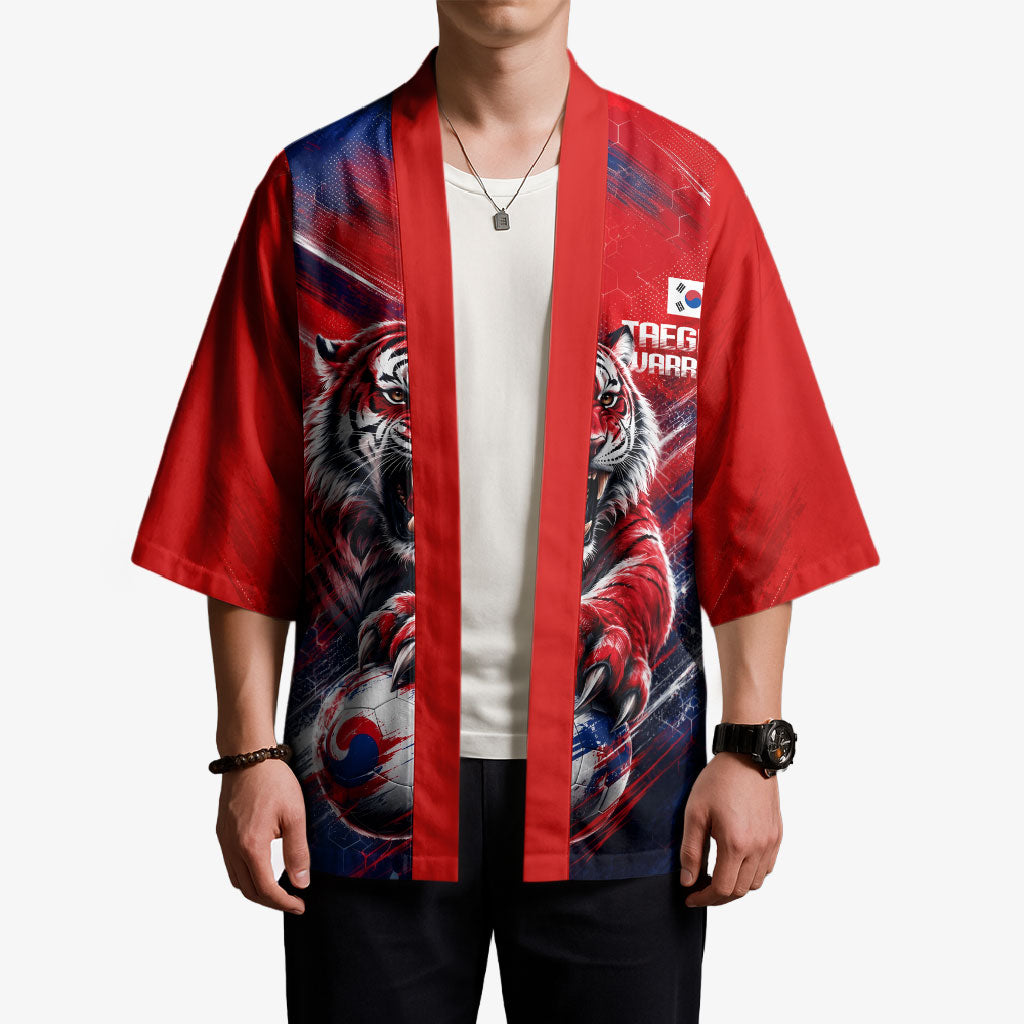 Personalized Taegeuk Warriors Korean Tiger Football Kimono South Korean Tiger Soccer Ball Flag