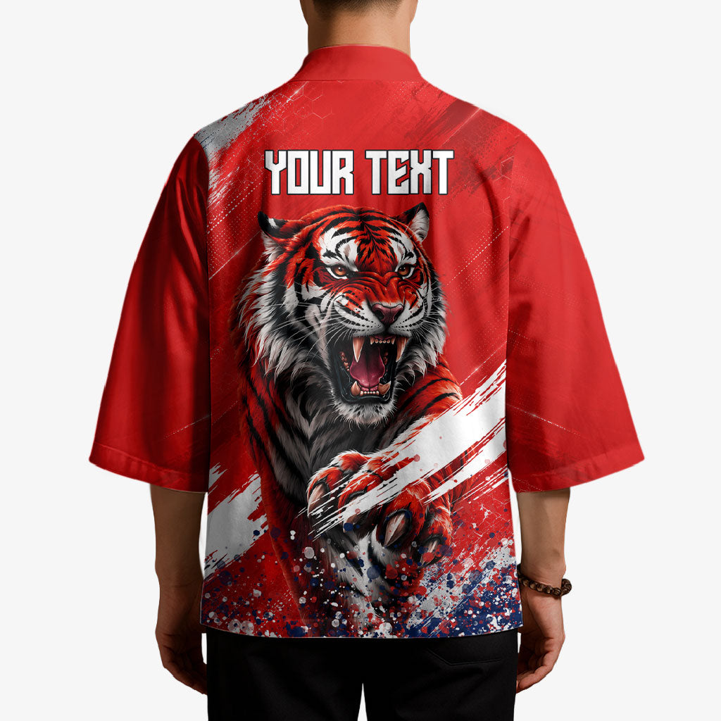 Personalized Taegeuk Warriors Korean Tiger Football Kimono South Korean Tiger Soccer Ball Flag