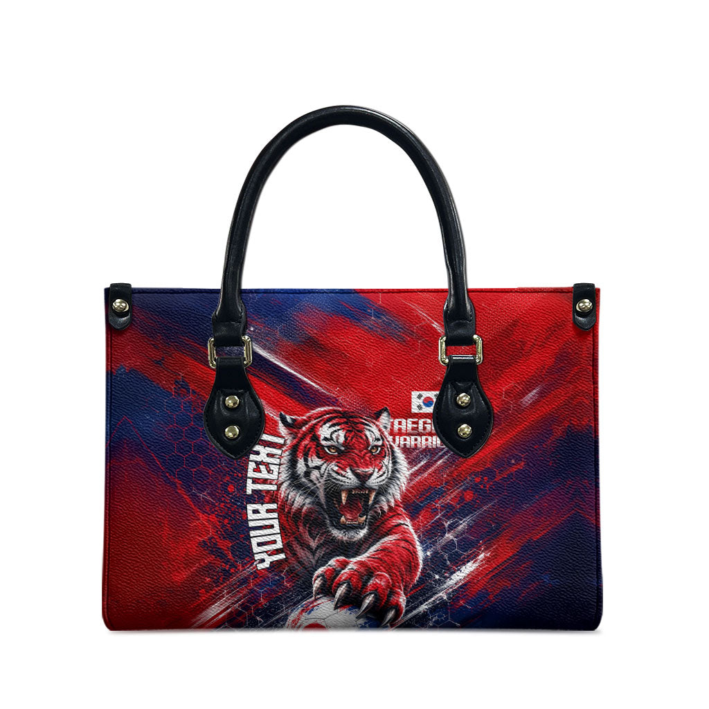 Personalized Taegeuk Warriors Korean Tiger Football Leather Bag South Korean Tiger Soccer Ball Flag