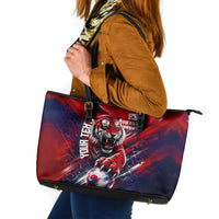 Personalized Taegeuk Warriors Korean Tiger Football Leather Tote Bag South Korean Tiger Soccer Ball Flag