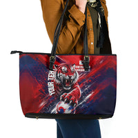 Personalized Taegeuk Warriors Korean Tiger Football Leather Tote Bag South Korean Tiger Soccer Ball Flag