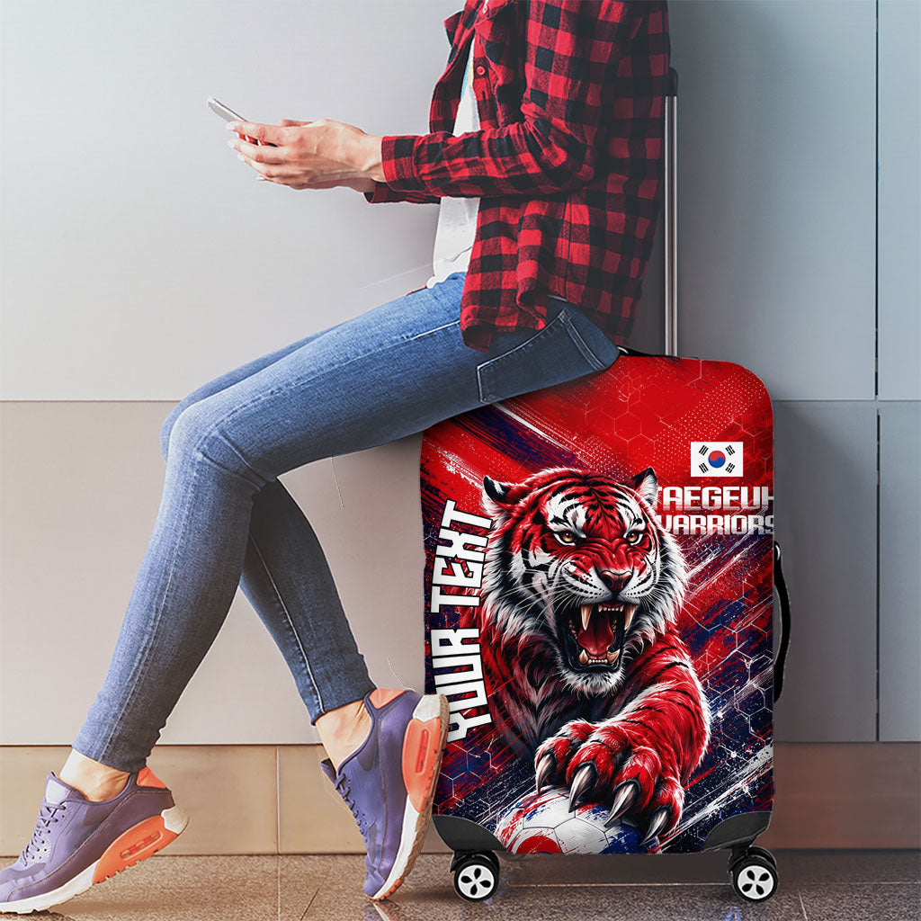 Personalized Taegeuk Warriors Korean Tiger Football Luggage Cover South Korean Tiger Soccer Ball Flag