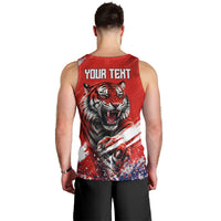 Personalized Taegeuk Warriors Korean Tiger Football Men Tank Top South Korean Tiger Soccer Ball Flag