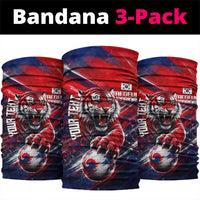 Personalized Taegeuk Warriors Korean Tiger Football Neck Gaiter South Korean Tiger Soccer Ball Flag