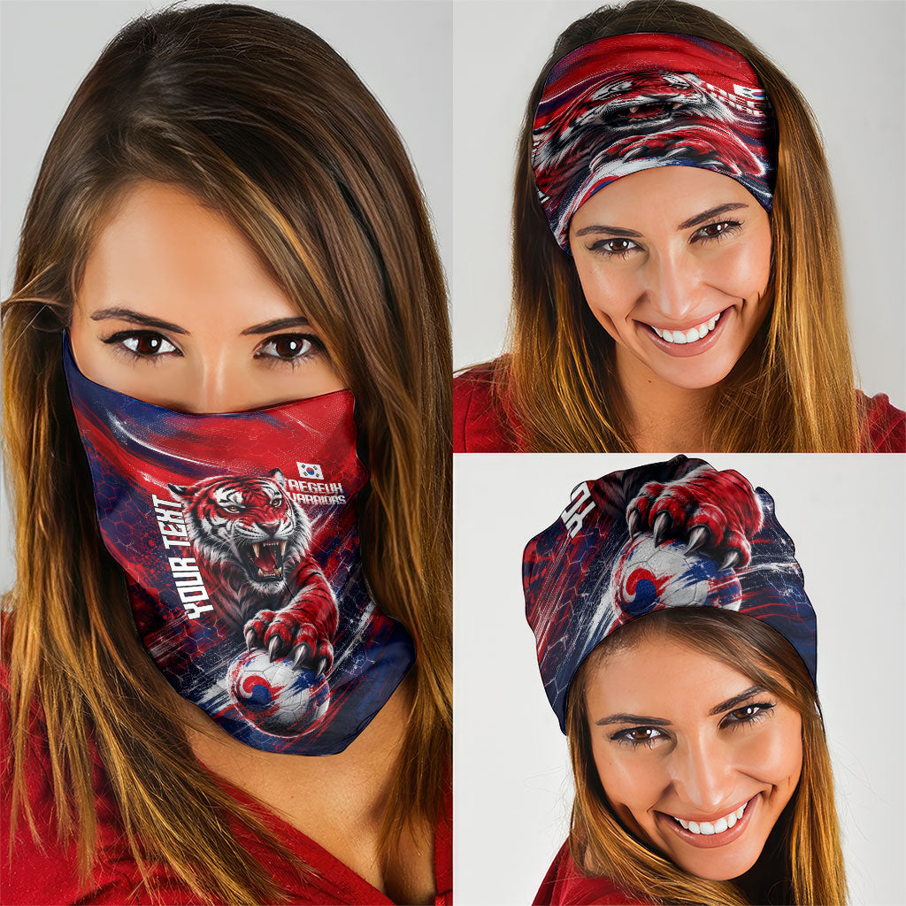 Personalized Taegeuk Warriors Korean Tiger Football Neck Gaiter South Korean Tiger Soccer Ball Flag