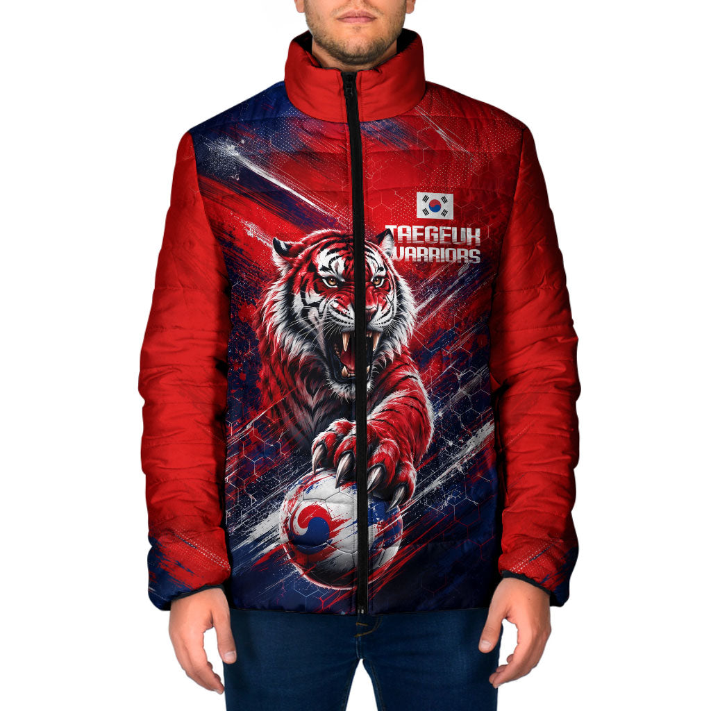 Personalized Taegeuk Warriors Korean Tiger Football Padded Jacket South Korean Tiger Soccer Ball Flag