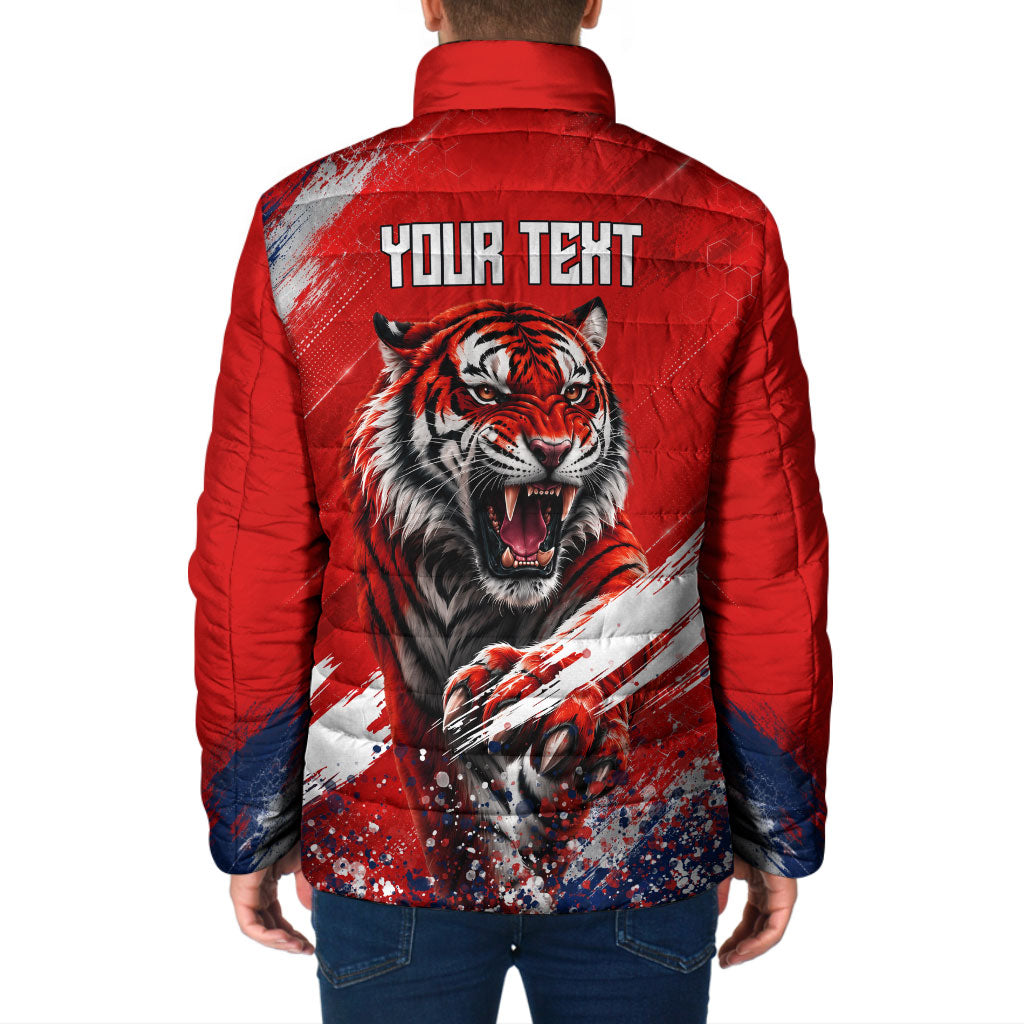 Personalized Taegeuk Warriors Korean Tiger Football Padded Jacket South Korean Tiger Soccer Ball Flag