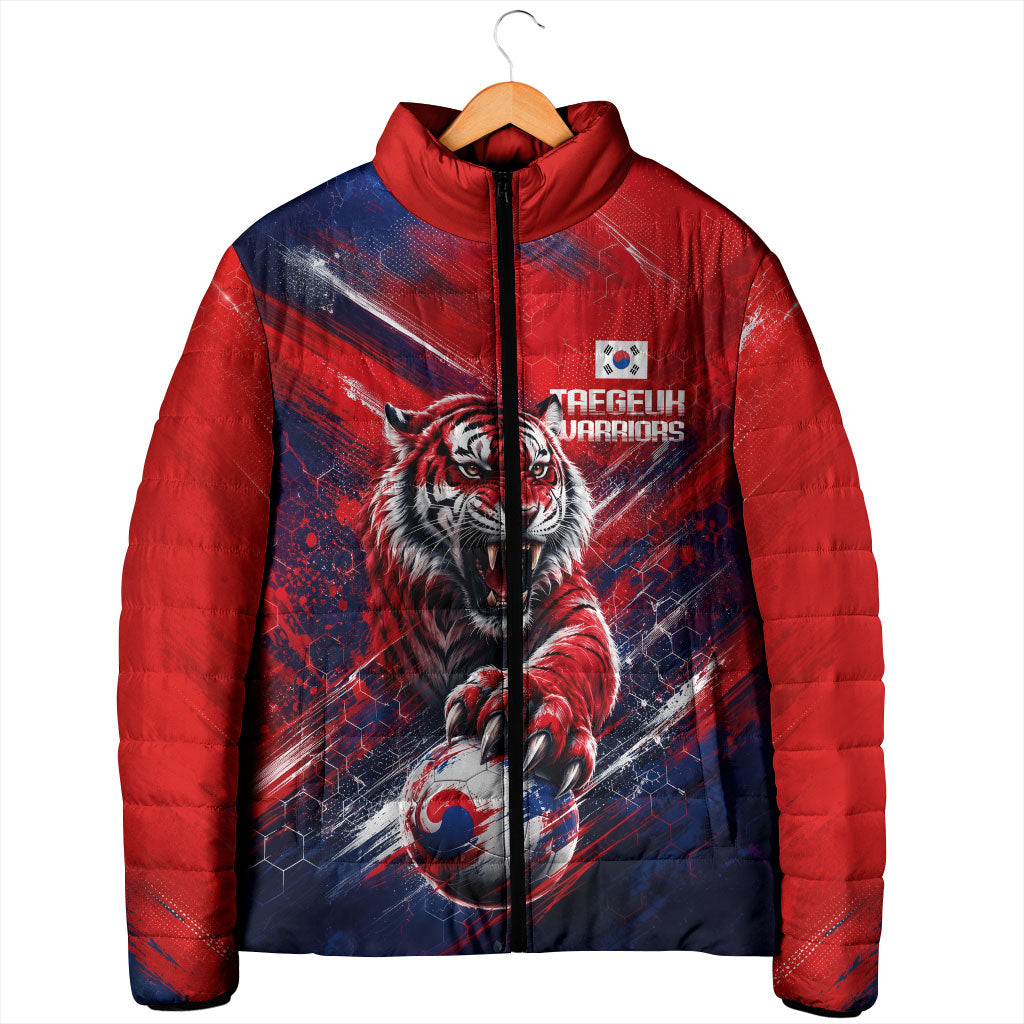 Personalized Taegeuk Warriors Korean Tiger Football Padded Jacket South Korean Tiger Soccer Ball Flag