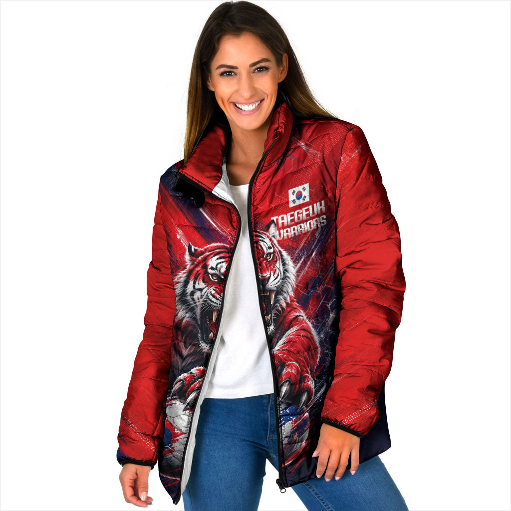 Personalized Taegeuk Warriors Korean Tiger Football Padded Jacket South Korean Tiger Soccer Ball Flag