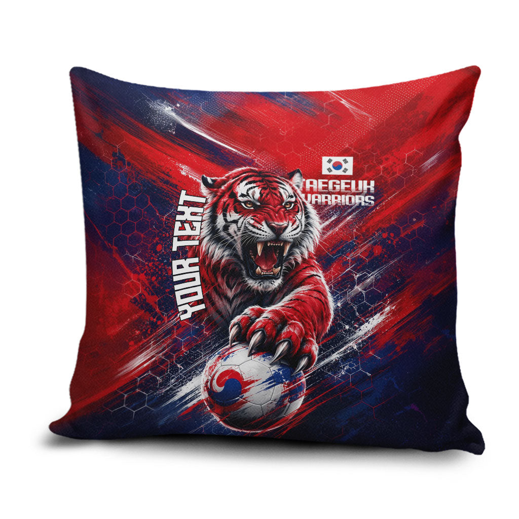 Personalized Taegeuk Warriors Korean Tiger Football Pillow Cover South Korean Tiger Soccer Ball Flag