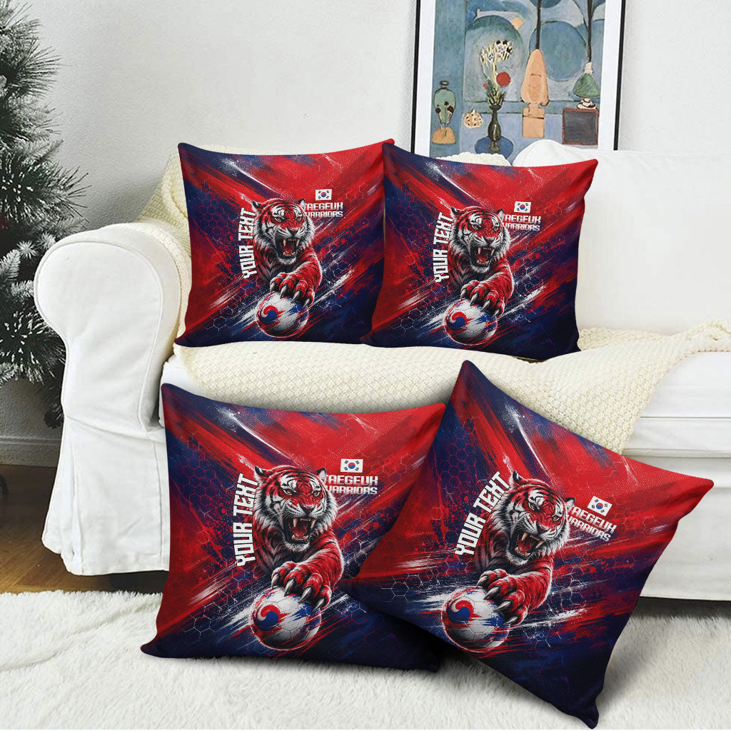 Personalized Taegeuk Warriors Korean Tiger Football Pillow Cover South Korean Tiger Soccer Ball Flag