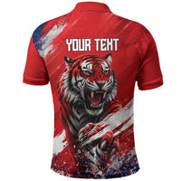 Personalized Taegeuk Warriors Korean Tiger Football Polo Shirt South Korean Tiger Soccer Ball Flag