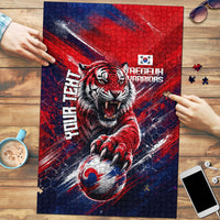 Personalized Taegeuk Warriors Korean Tiger Football Puzzle South Korean Tiger Soccer Ball Flag