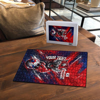 Personalized Taegeuk Warriors Korean Tiger Football Puzzle South Korean Tiger Soccer Ball Flag