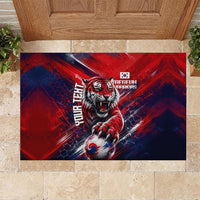 Personalized Taegeuk Warriors Korean Tiger Football Rubber Doormat South Korean Tiger Soccer Ball Flag