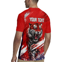 Personalized Taegeuk Warriors Korean Tiger Football Rugby Jersey South Korean Tiger Soccer Ball Flag