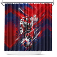 Personalized Taegeuk Warriors Korean Tiger Football Shower Curtain South Korean Tiger Soccer Ball Flag