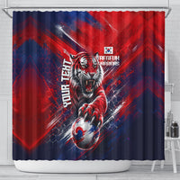Personalized Taegeuk Warriors Korean Tiger Football Shower Curtain South Korean Tiger Soccer Ball Flag