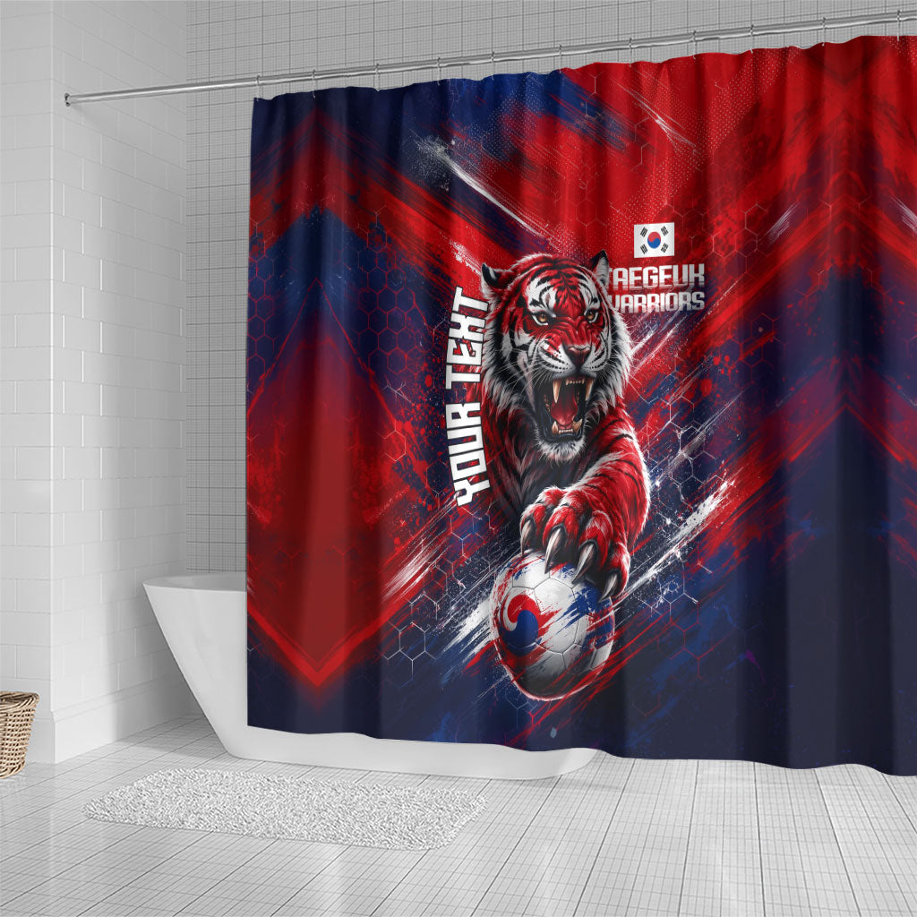 Personalized Taegeuk Warriors Korean Tiger Football Shower Curtain South Korean Tiger Soccer Ball Flag