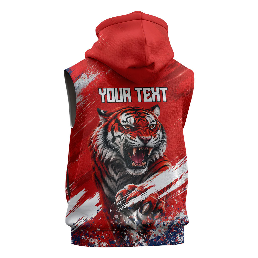 Personalized Taegeuk Warriors Korean Tiger Football Sleeveless Hoodie South Korean Tiger Soccer Ball Flag