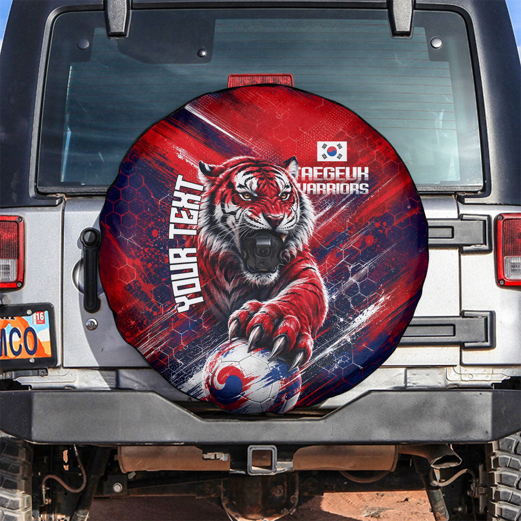 Personalized Taegeuk Warriors Korean Tiger Football Spare Tire Cover South Korean Tiger Soccer Ball Flag