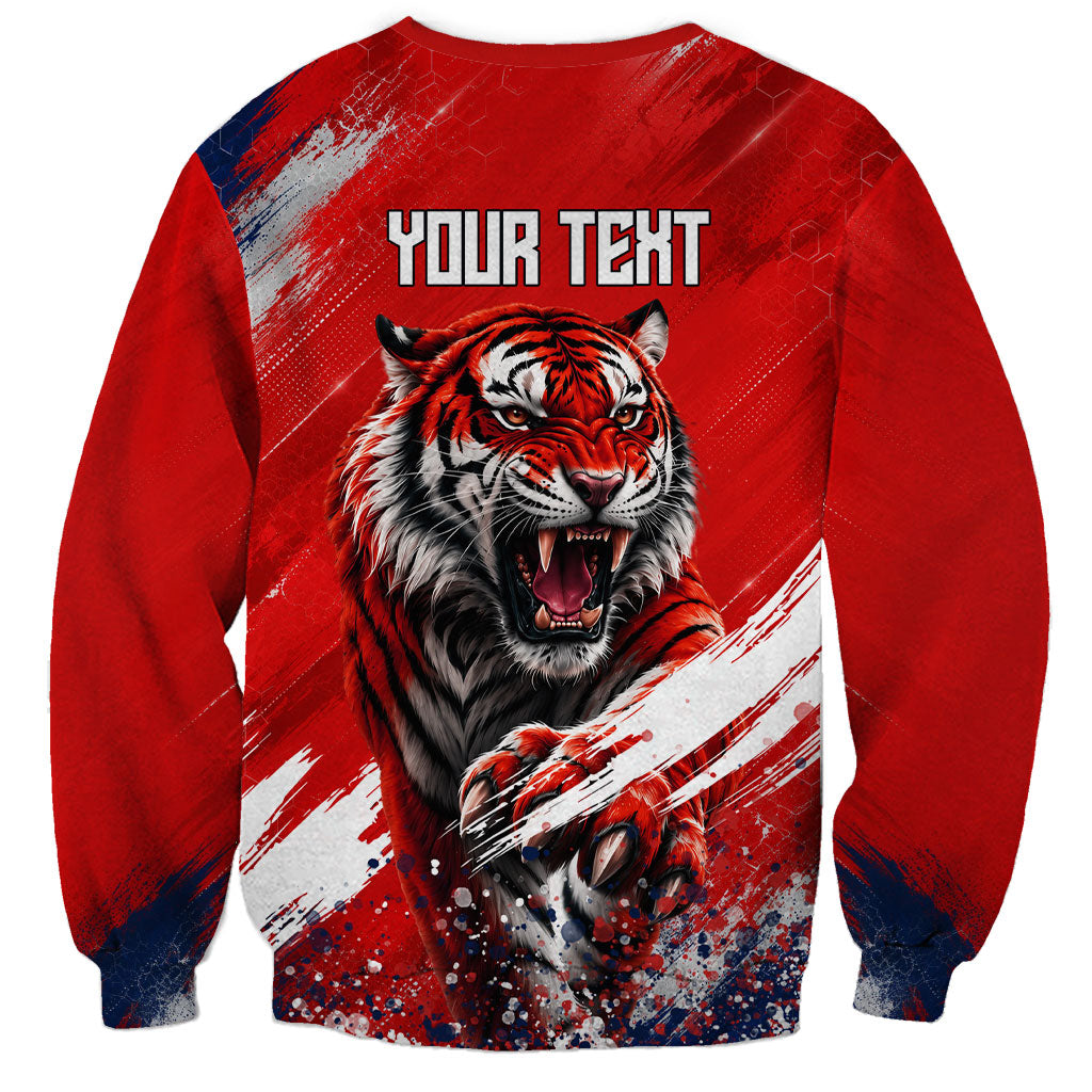 Personalized Taegeuk Warriors Korean Tiger Football Sweatshirt South Korean Tiger Soccer Ball Flag
