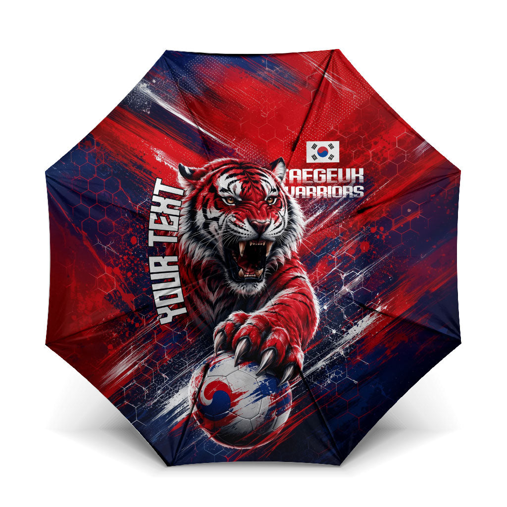 Personalized Taegeuk Warriors Korean Tiger Football Umbrella South Korean Tiger Soccer Ball Flag