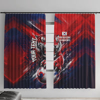 Personalized Taegeuk Warriors Korean Tiger Football Window Curtain South Korean Tiger Soccer Ball Flag