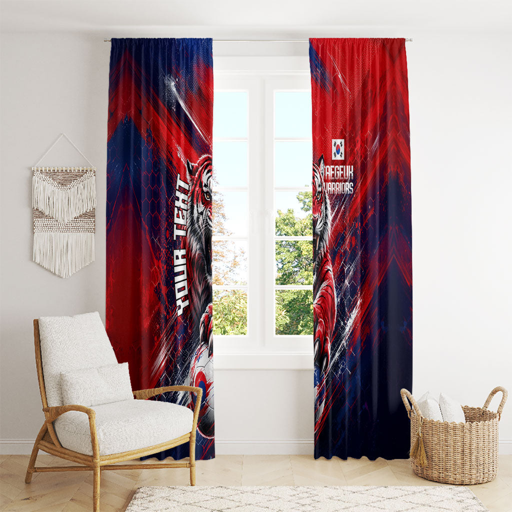 Personalized Taegeuk Warriors Korean Tiger Football Window Curtain South Korean Tiger Soccer Ball Flag