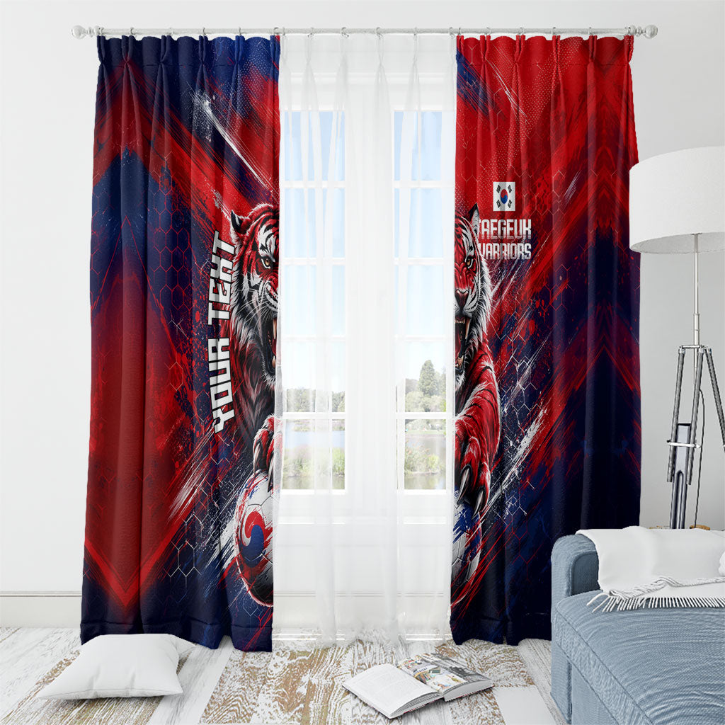 Personalized Taegeuk Warriors Korean Tiger Football Window Curtain South Korean Tiger Soccer Ball Flag