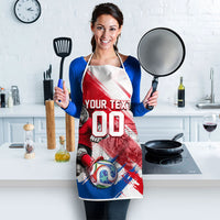 Personalized South Korea White Tiger Soccer Apron Fierce Football Mascot Korean Flag