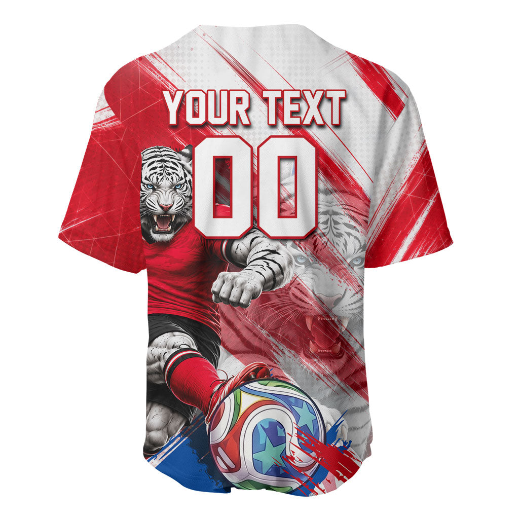Personalized South Korea White Tiger Soccer Baseball Jersey Fierce Football Mascot Korean Flag
