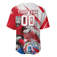 Personalized South Korea White Tiger Soccer Baseball Jersey Fierce Football Mascot Korean Flag