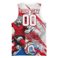 Personalized South Korea White Tiger Soccer Basketball Jersey Fierce Football Mascot Korean Flag